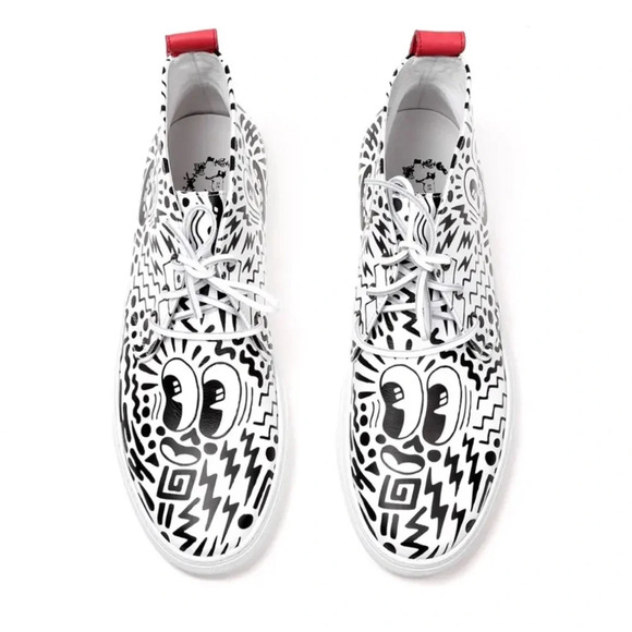 RARE DEL TORO x PEPSI LIVE FOR NOW Eduardo Hattie Graffiti Chukka Sneakers Sz 11 - Picture 2 of 11